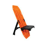 Orange recovery board with black seating base on a white background